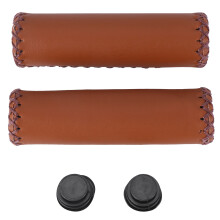 Vintage Leder Fahrrad Paar Lenker Griffe Grips Trekking Lenkstangen Couverture Schütz Farbe: