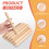8 Pairs Classical Wood Claves Musical Percussion Instrument 8