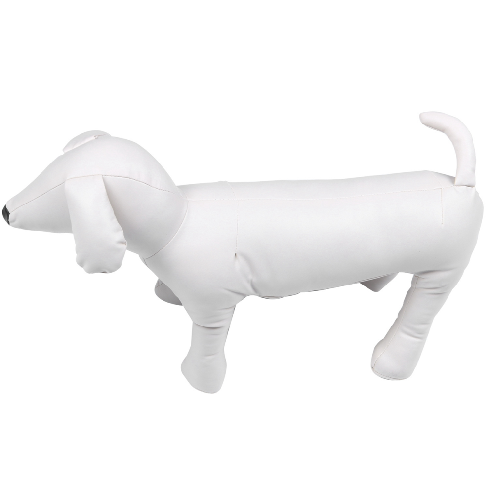 Mannequins De Chien En Cuir ModÈLes Position Debout Mannequin d'Affichage La d'Animal Compagnie Blanc L