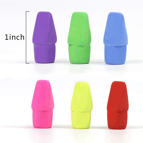 50 Pcs Pencil Top Erasers, Cap Eraser Toppers 2