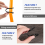 8 Pcs Scuba Diving Silicone Snorkel Mask Strap Keeper Holder Clips 9