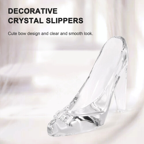 Crystal Shoes Glass Home Decor High-Heeled 2