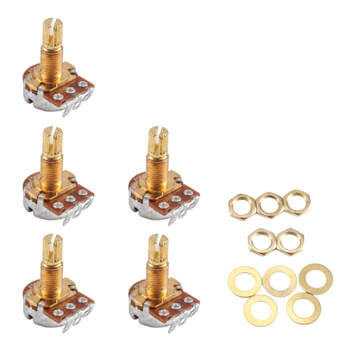 Guitar Potentiometer Audio Volume&Tone Pots Switch Control Pack Of 5 2