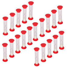 30 Sec Sand Timer Toy Set Kids Games Pack of 20 (White Sand)