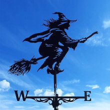 Speicher Metall, weather vane stainless steel ornament weather shovel for garden garage dome barn decoration/witch