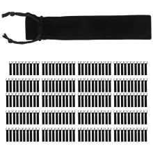 200 PièCes SéRies Velours Noir Porte-Stylo Pochette éTui Sac à Crayons