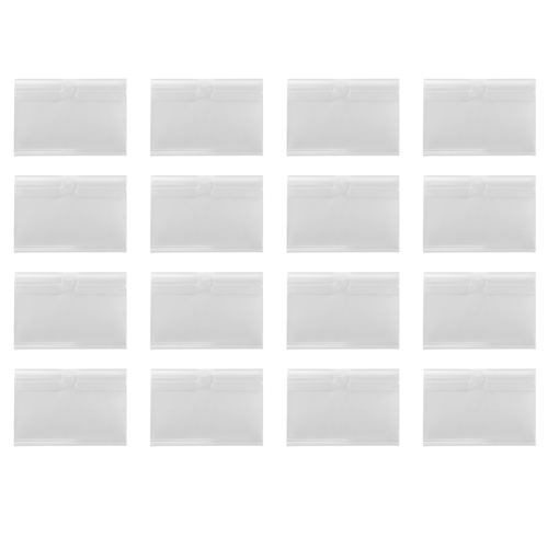 100Pcs Clear Plastic Label Holders for Wire Shelf Retail Price 2