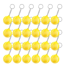 Lot de 24 Porte-CléS Balle Tennis, Mini-Porte-CléS Anti-Stress, Sport, RéCompense pour GarçOns Filles Enfants