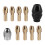Drill Chuck Collet Set with Replacement Rotary Nut 4