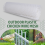Plastic Chicken Wire Fence Mesh,Fencing White 10