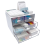 Makeup Organizer, Desk Organizer with 4 Drawers, White 5