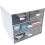 Makeup Organizer, Desk Organizer with 4 Drawers, White 4