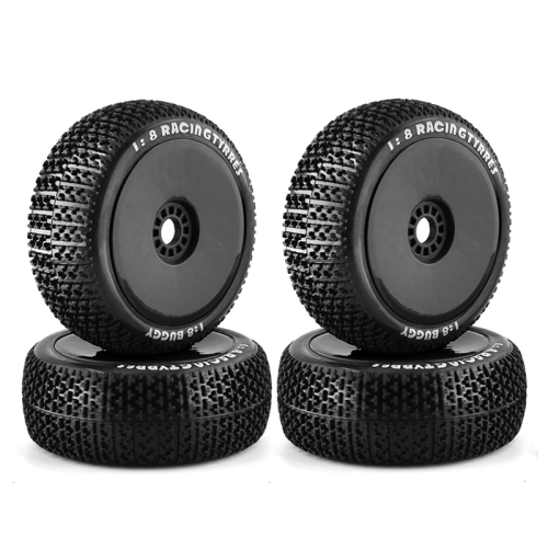 116Mm 1/8 Scale RC Tires 17Mm Hex Wheel and Tire,2 1