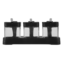 Bocaux de Stockage en Verre Ensemble RéCipients à éPices avec Couvercles et CuillèRes Acier Inoxydable pour Sucre Servant Du Thé au Café Salé