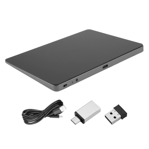 Pavé Tactile Bluetooth Gestes Multifonctions Trackpad Sans Rechargeable pour Ordinateur Portable IOS , Noir 2