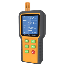 Moniteur de Qualité L'Air CO2 DéTecteur FormaldéHyde TVOC/Temp./Humidité IntéRieur avec Invite Sonnerie, éCran RéTroéClairé