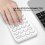 Pavé NuméRique Sans Bluetooth Clavier Touches Rondes 22 Rechargeable (Rose) 4