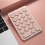 Pavé NuméRique Sans Bluetooth Clavier Touches Rondes 22 Rechargeable (Rose) 3