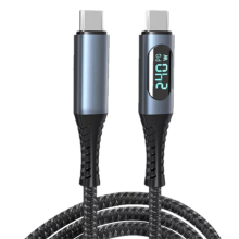 Câble USB C avec Écran LED Prend en Charge la Vidéo 8K de Chargement 40 Gbit/S 240 W