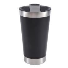 Tasses à BièRe Froide avec Couvercle DéCapsuleur en Acier Inoxydable, Café D'Eau Isolantes pour Thé, Verres Isolation Thermique