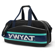 Badminton Bag with, Racket Bag, Tennis Backpack with Shoe Compartment, Black L 68W 21H 33cm
