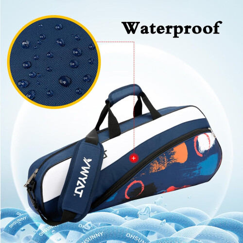 Badminton Racket Bag, Shoulder Bag, Multifunctional Backpack Dark Blue 1