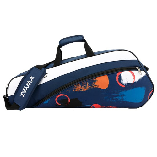 Badminton Racket Bag, Shoulder Bag, Multifunctional Backpack Dark Blue