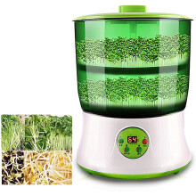 Soja sprout machine, multifunctional soy sprout machine for household use, automatic doublelayer soy sprout machine, grain cultivation device with LE