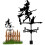 Retro wind direction indicator for roof mounting on the farm 2