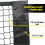 pickleball net with interlocking design, adjustable tension and height Ref: 6150 2