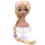 Enchanted Big Braid Wig Princess with Flowers 4