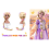 Enchanted Big Braid Wig Princess with Flowers 10