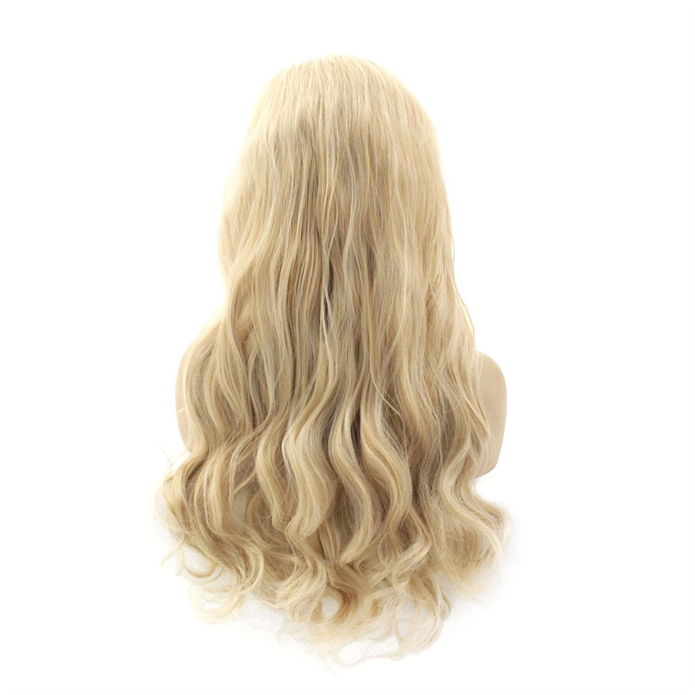 Tlily Unisex 13X6 Wave Lace Frontal Wigs Human- Hair For Women Glueless