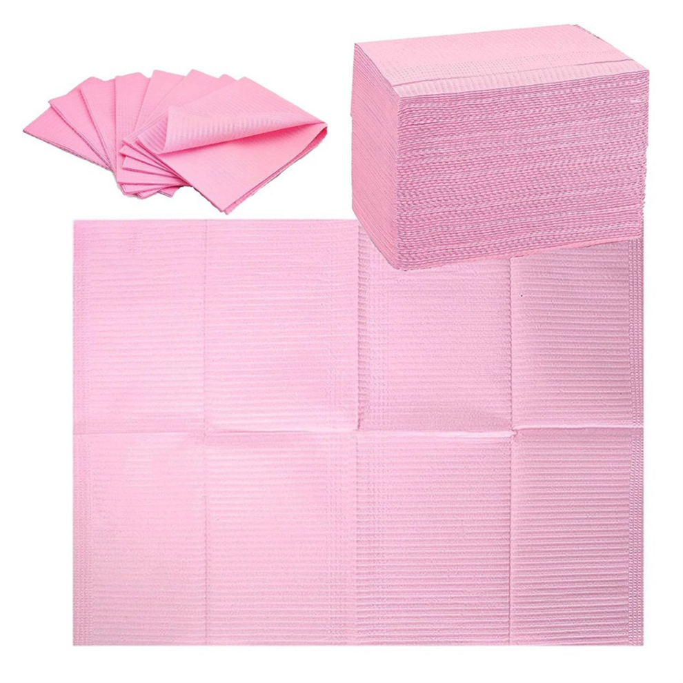 Tlily Pink 125Pcs Disposable Nail Art Table Towels Mat 13 X 17Inch
