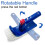 Brosse de piscine pour marches et coins, brosse à main rotative avec poils 4