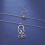 Collier avec pendentif dos de garçon Palestine couleur acier 6