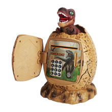 Dinosaurier-Sparschwein, Plastikgeldmünze, süße Kinderbank, B