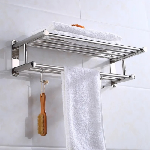 Stainless steel bathroom towel rack 2