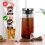 Cold Brew Coffee Maker Glass & Stainless Steel Iced Pitcher 5
