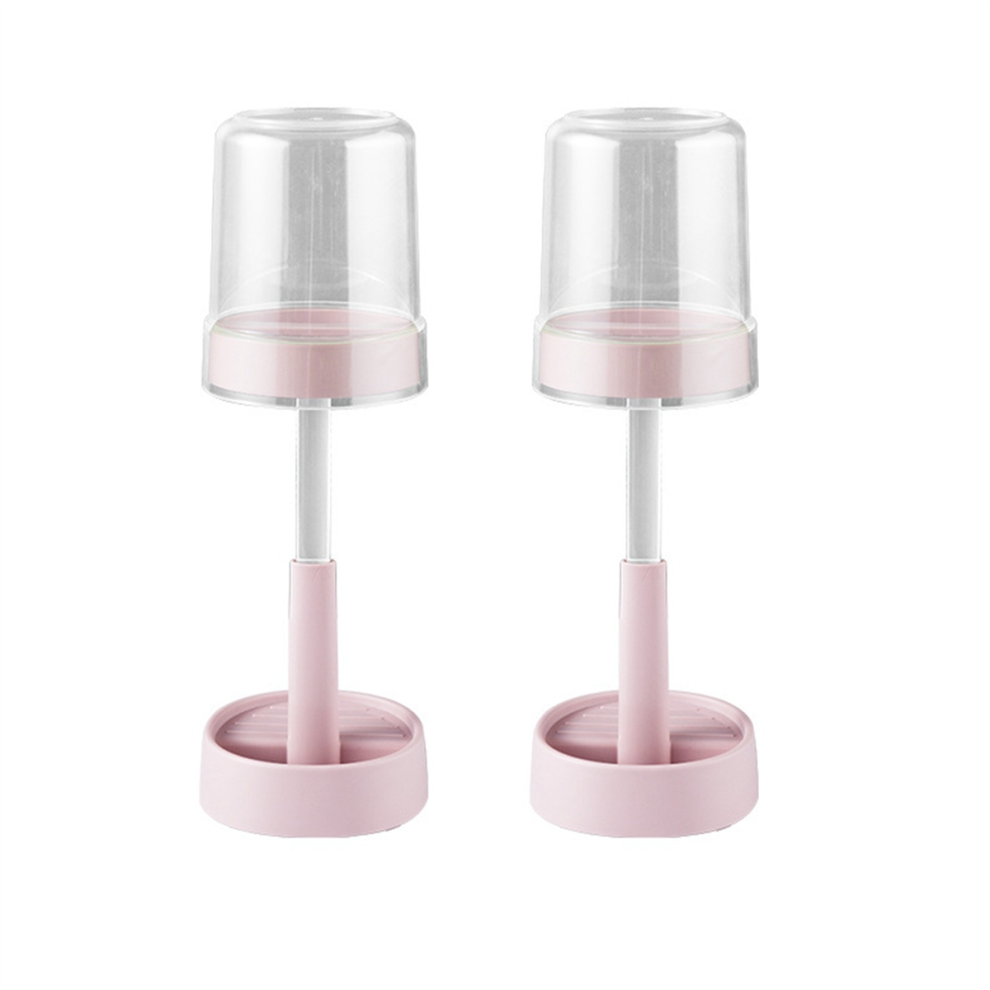 Toothbrush Holder with Cup Cover, for Electric Toothbrushes Pink-image-OPC-PJ5JCM9-NEW