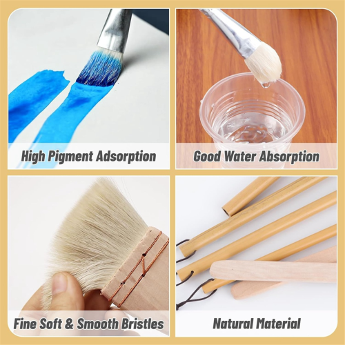 15pcs Pottery Glaze Brushes Paint Set 1