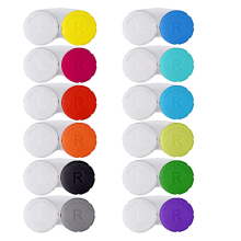24PCS Colorful Contact Lens Case, Contact Lens Immersion Kit, Suitable for Outdoor Mini Contact Lens Case Screw Top