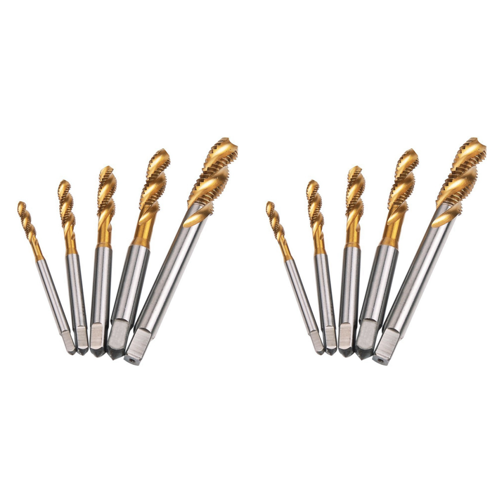 Spiral Pointed Taps Tapping Thread Forming Tap Hss 10Pc Metric Fluted Machine Screw M3 M5 M6 M8 4851714528535