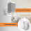 2 PCS Universal Speaker Wall Mount Bracket Ceiling Stand Clamp 2