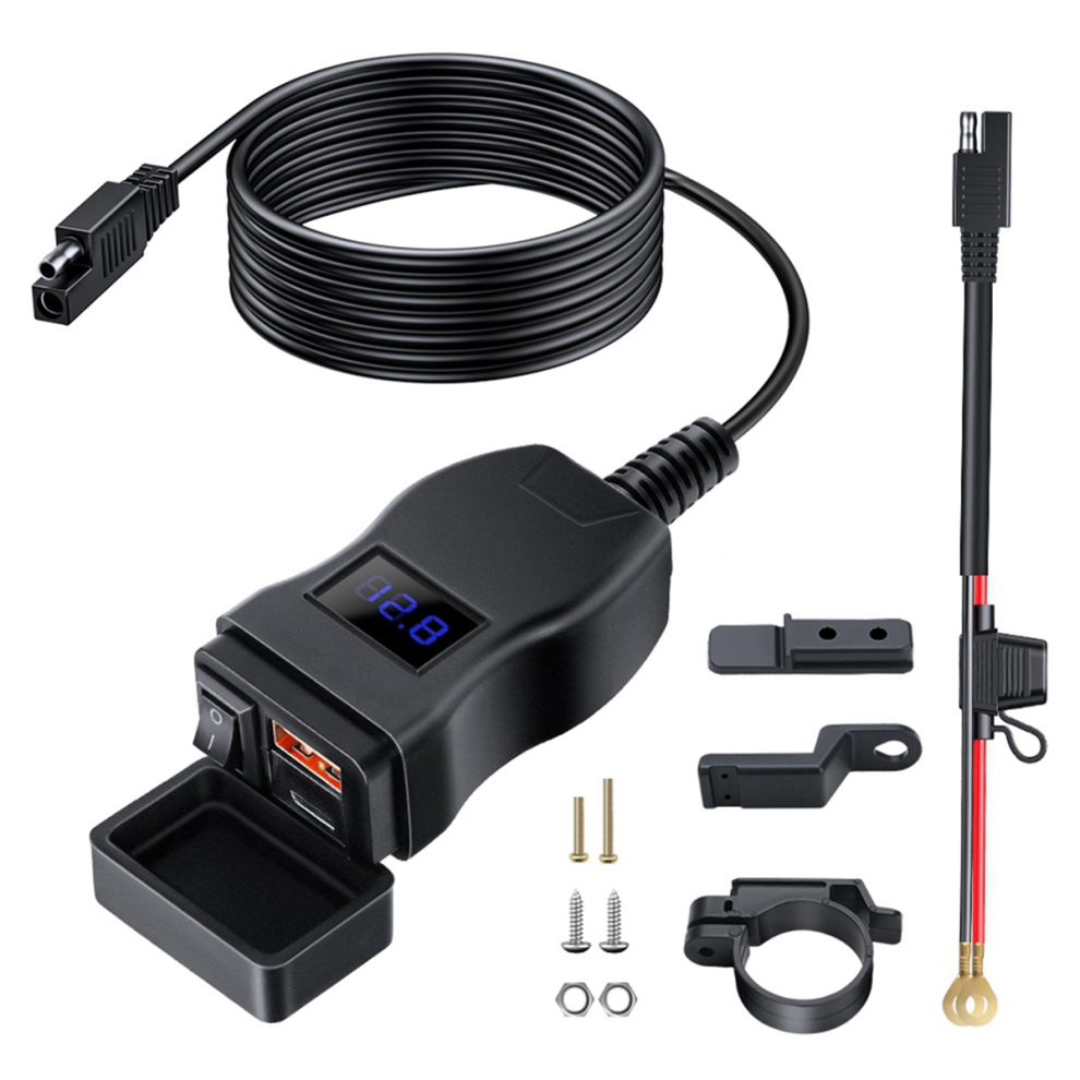 Motorcycle Usb Fast Cellular Charger Waterproof Type C Port Socket 4851714531627