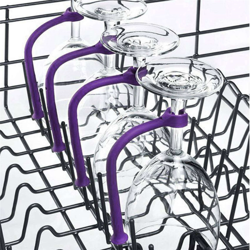 Σετ 24 εύκαμπτων πλυντηρίων πιάτων Stemware Saver για ποτήρια κρασιού Σταθερά ποτήρια 2