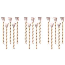 15PCS Electroculture Plant Stakes Long Copper Garden Coil Antennas for Growing