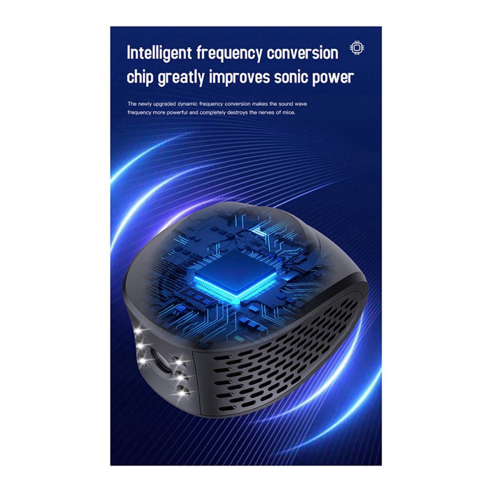 2X High Power Repeller 360 Ultrasonic Insect with 6 Strobe Lights Effectively Repels Rodents USB Cable-image-OPC-PJ5JGHC-NEW