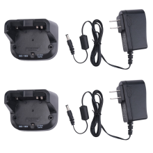 2X BC-193 Liion Batterie Schnelle Dock Ladegerät für ICOM BP-265 BP263 Radio IC-V80 V80E T70A T70E UNS Stecker