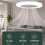 Ceiling Fans with Lights and Remote, Flush Mount Fan 6
